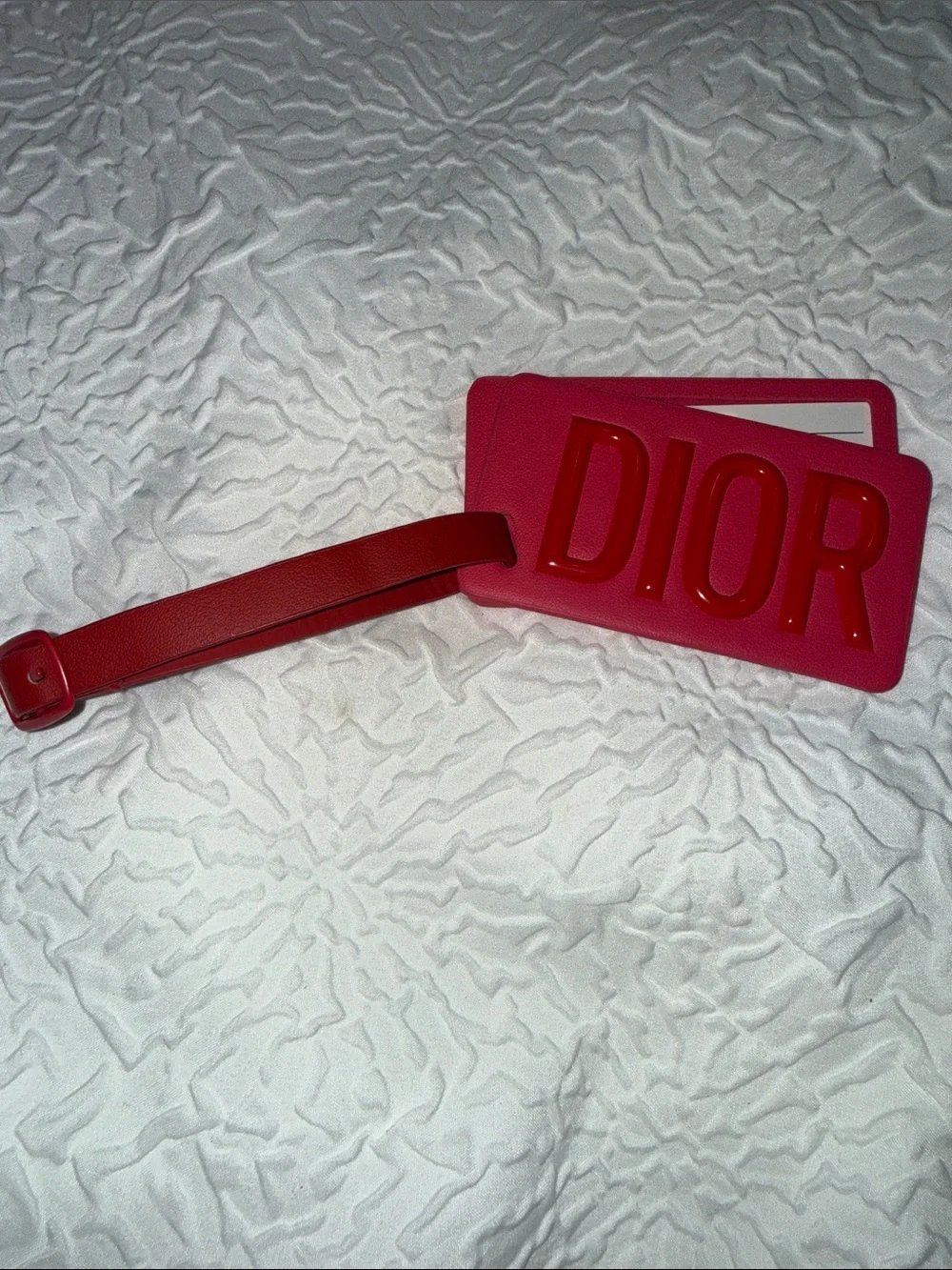 Dior branded luggage